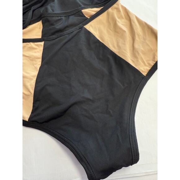 L*Space Fireside Color Block One-Piece Swimsuit Size 4 - Picture 6 of 8